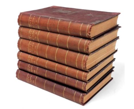 Navy and Army Illustrated, published weekly, edited by Commander Charles N Robinson RN, nine volumes in six bound books, gilt