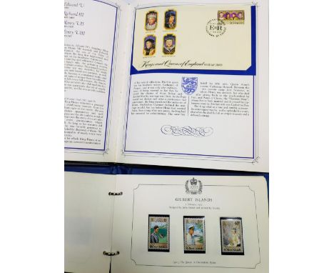 Two Queen Elizabeth II Silver Jubilee stamp albums, a Stanley Gibbons 1977 Jubilee album complete with forty five issues of u