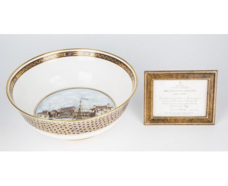 A limited edition Royal Worcester 'Flight Bowl', part of the 200th Anniversary Collection, depicting the original Worcester P