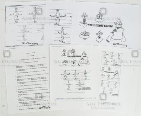 The Iron Giant (1999) - Richard Bazley (lead animator) - production copies of the original pitch for the then-titled 'The Iro