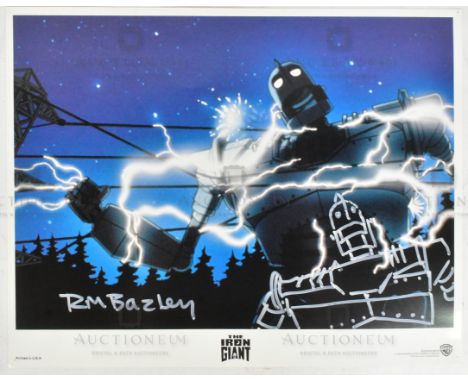 The Iron Giant (1999) - Richard Bazley (lead animator) - an original Warner Bros cinema lobby card, featuring a scene from th