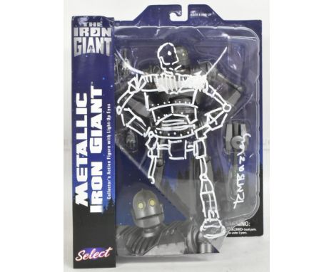 The Iron Giant (1999) - Richard Bazley (lead animator) - A Diamond Select made Metallic Iron Giant carded action figure, with