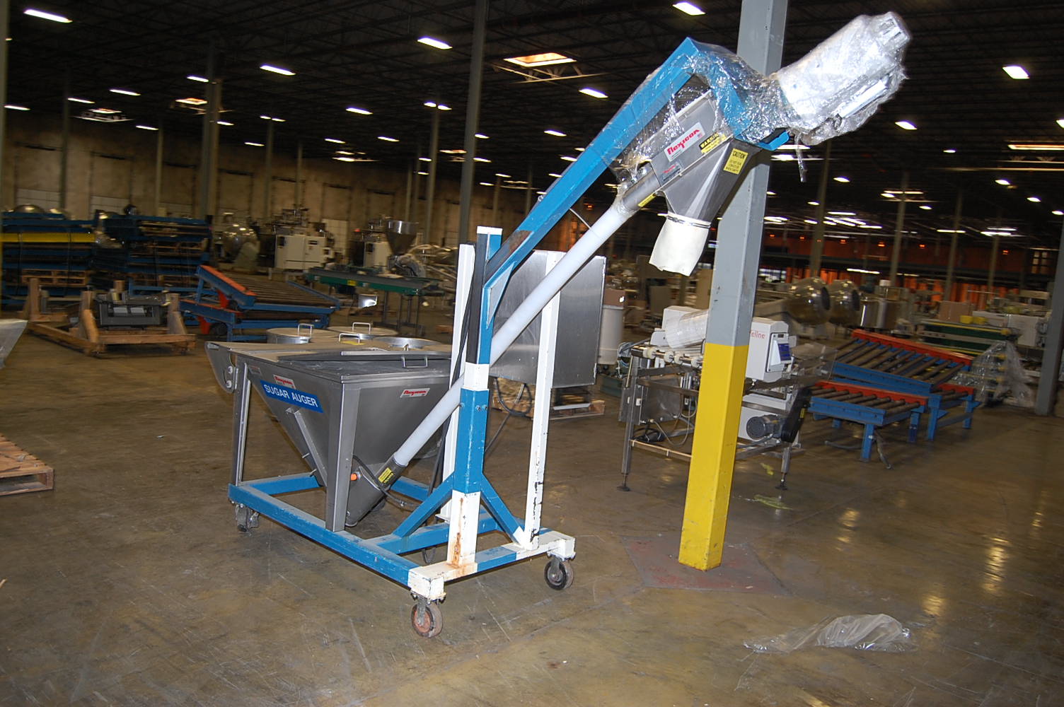 Flexicon Stainless Steel Hopper w/Auger Type Feed System, SS Hopper, 36 ...