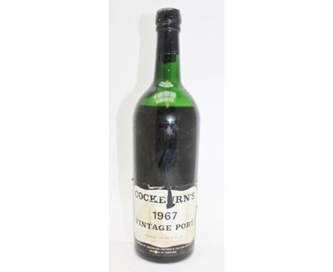 COCKBURN'S 1967 vintage port, 1 bottle (cork in place but may have slipped) 