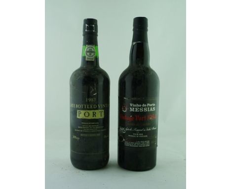 SANTOS JUNIOR 1989 LBV PORT, bottled 1995, 1 bottle 1987 LBV PORT, bottled and shipped by Morgan Brothers 1983 1 bottle, QUIN