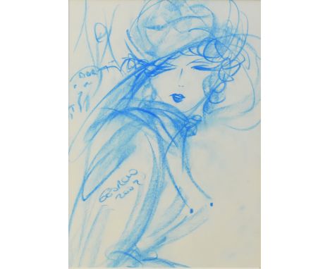 Georgio Benayoun (French b.1938) Portrait of a Lady, signed and dated 2007, pastel, measurements 27 x 19 cm (i), frame 39 x 3