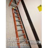 8 ft Fiberglass Extension Ladder, 5 ft 9 in Standing Height
