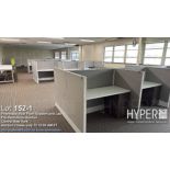 Approx 30 AIS W-WS2460SL Office Cubicle Workstation, 24"D x 60"W, 3 Drawers