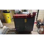 Metal Tool Cabinet with Wilton Vise, 4 Drawers, Caster Wheels