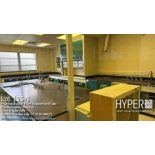 Lot of (6) labs, 348 linear ft of cabinets and 6 hoods
