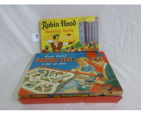 Boxed Chad Valley Robin Hood Shooting Game and Remote Control Driving Test