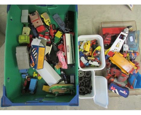 A Quantity of Play Worn Die Cast Vehicles including Triang, Corgi, Lesney, Dinky, Matchbox etc 