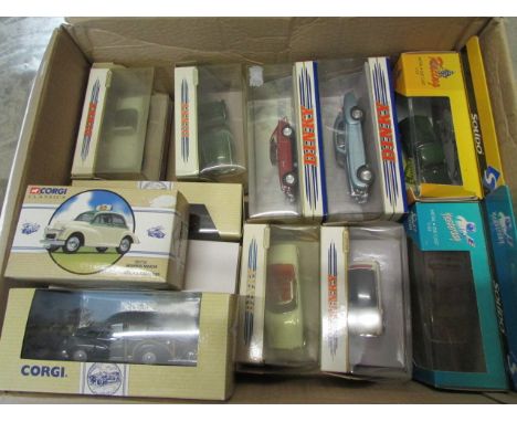 14 Boxed die cast vehicles including six Corgi Vehicles/Road Transport, two Solido and six Matchbox The Dinky Collection