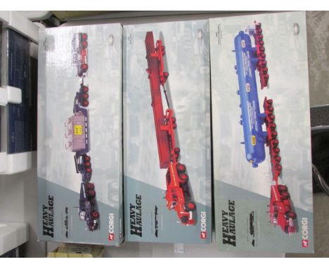 Three boxed ltd edn 1:50 Corgi Heavy Haulage including 18006 Northern Ireland Carriers Scammell Contractor, Nicholas Bogies &