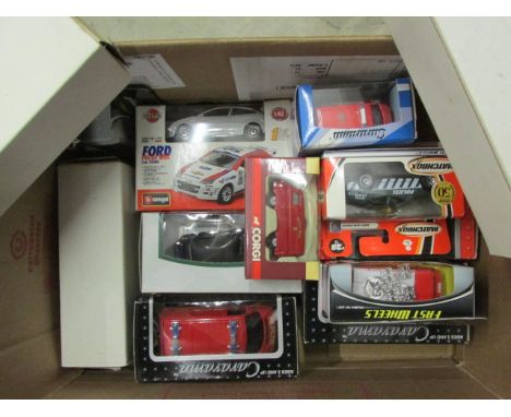 Approximately Fourteen Boxed Die-Cast Vehicles including Corgi Classic Vehicles, Matchbox, Cararama, Burago etc.