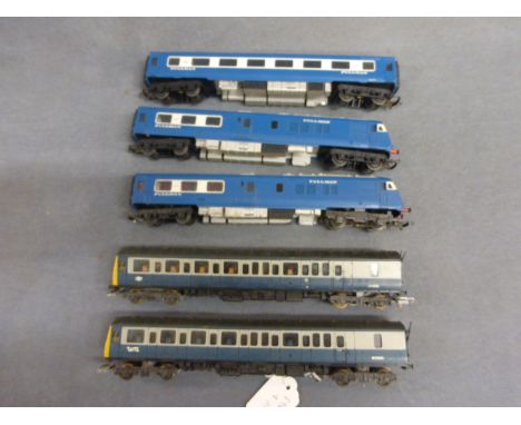Triang OO gauge Pullman three car set plus two other Lima