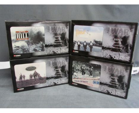 Four boxed Corgi A Century of War sets including Tour of Duty, Pork Chop Hill, Their Finest Hour and For King & Country