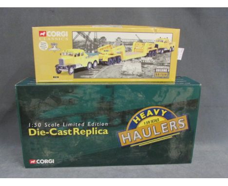 Boxed 1:50 ltd edn Corgi Heavy Haulers US55705 Kenworth W925 with King Trailer and Rock Crusher Load Interstate Hauling with 