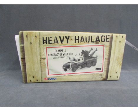 Boxed Corgi 1:50 Heavy Haulage Scammell Contractor Wrecker Eddie Stobart with certificate