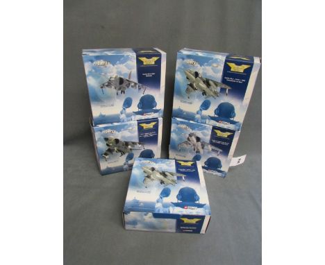 Five boxed Corgi The Aviation Archive 1:72 Jet Fighter Power planes including AA32404 x2, AA32401 & AA32405