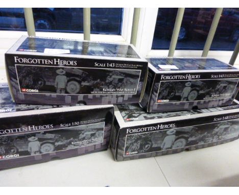 Four boxed Corgi Forgotten Heroes including US51003, US51703, US51902 &amp; US51703