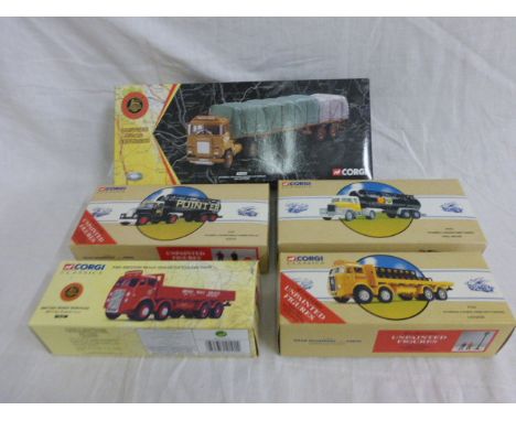 Five boxed Corgi vehicles including British Road Transport CC12603 and 10101, Road Transport from Corgi 97367, 97334 and 9784