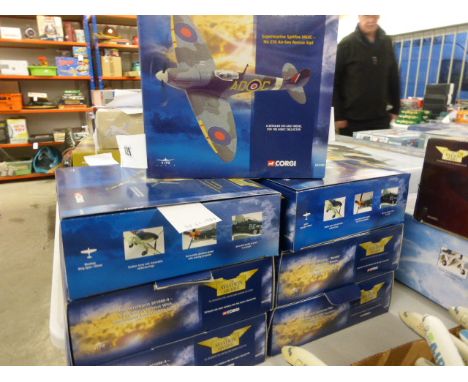 Seven boxed 1:72 Corgi The Aviation Archive planes including AA32002 x2, AA31901 x2, AA32002, AA32202 &amp; AA32203