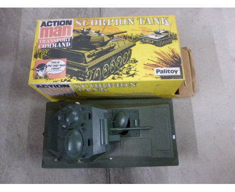 Boxed Action Man Transport Command Scorpion Tank