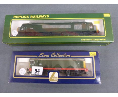 Two boxed OO gauge Diesel engines including Lima 205240A8 Class 20 and Replica Railways No. 11502 Class 45 BR Green '45106'