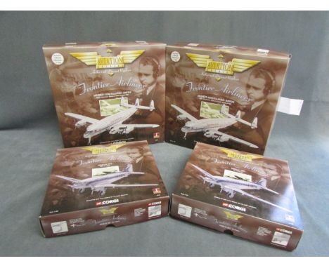 Four boxed 1:144 1st Issue Corgi The Aviation Archive Frontier Airliners including Douglas DC3 Air France x2 and Lockheed Con