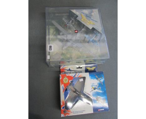 Cased Corgi Ltd Edn The Aviation Archive B29 'Fifi' Mustang Thunderbolt and boxed Corgi 'AA' Battle of Britain