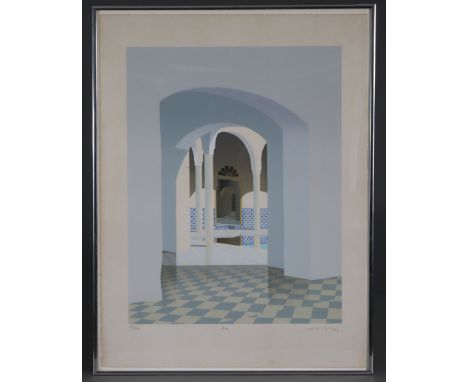 RICARDO WOLFSON (Argentinian, b. 1950). “Fez”, coloured silkscreen print; signed, titled, &amp; numbered 112/200 in pencil (f