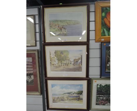 A selection of full colour prints after K W Burton all signed and limited runs Yorkshire related 