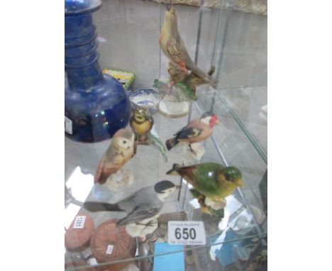 5 bird figurines including 4 Goebel and 1 Beswick