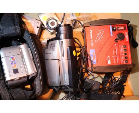 Tronix power cube, two video cameras and a camera. Not available for in-house P&amp;P, contact Paul O'Hea at Mailboxes on 019