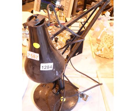 Black anglepoise type lamp. Not available for in-house P&P, contact Paul O'Hea at Mailboxes on 01925 659133Condition Report: 