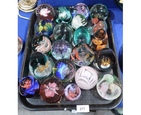 Assorted Caithness glass paperweights including Moroccan Nights, Royale, Tropical Fruits, Caledonia etc Condition Report:Avai