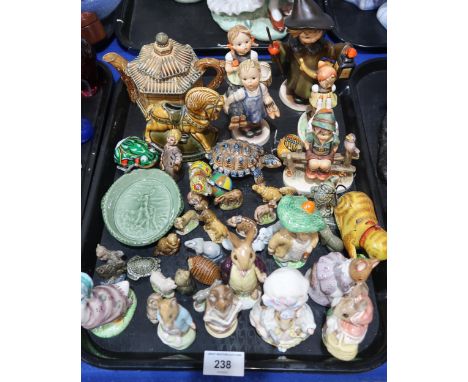 Assorted Beatrix Potter figures, Hummel figures, Wade whimsies and assorted other items Condition Report:No condition report 