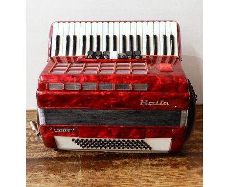 A Baile 80 bass 37 key three voice right hand piano accordion&nbsp; Condition Report:Available upon request