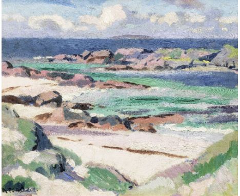 Francis Campbell Boileau Cadell RSA RSW (British, 1883-1937)Iona signed 'F.C.B. Cadell' (lower left), titled, inscribed and s