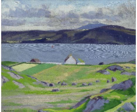Francis Campbell Boileau Cadell RSA RSW (British, 1883-1937)The House by the Sea, Sound of Iona signed 'F.C.B. Cadell' (lower