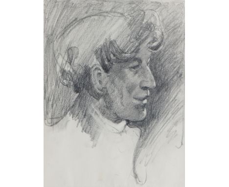 John Duncan Fergusson RBA (British, 1874-1961)Portrait of an actor, c. 1900 conté29.5 x 24cm (11 5/8 x 9 7/16in).Footnotes:Pr