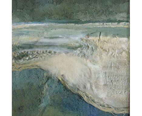 Kathleen M Crow - Untitled 2, acrylic and mixed media, 39cm x 39cm, framedФ This lot may be subject to Artist Resale Rights -