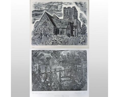John O'Connor, 1913-2004, The Little Garden in the Evening, lithograph, signed, titled, numbered 2/50 and dated 1946 in penci