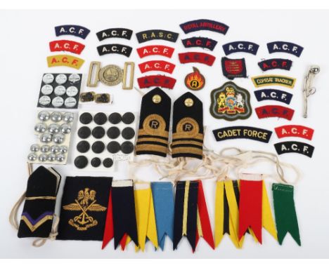 Large Quantity of Mixed Badges and Insignia, including various regimental cap badges, tunic buttons, Army Cadet Force cloth i