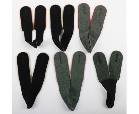 6x Pairs of WW2 Style German Tunic Shoulder Boards, being mixture of German Army, Waffen-SS and Luftwaffe Herman Goering Panz