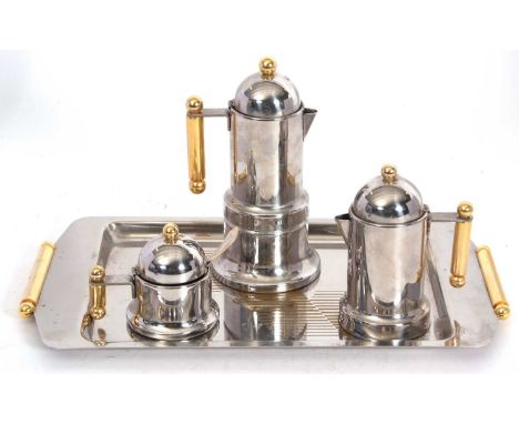 A Kontessa vintage coffee set marked Inox 18/10 made in Italy