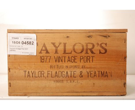 Taylor's Vintage Port 1977 12 bts OWC  Taylor's Vintage Port 1977  12 bts OWC 
