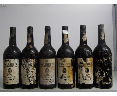 Warre's Vintage Port 1970 12 bts Scrappy labels  Warre's Vintage Port     1970  12 bts Scrappy labels 