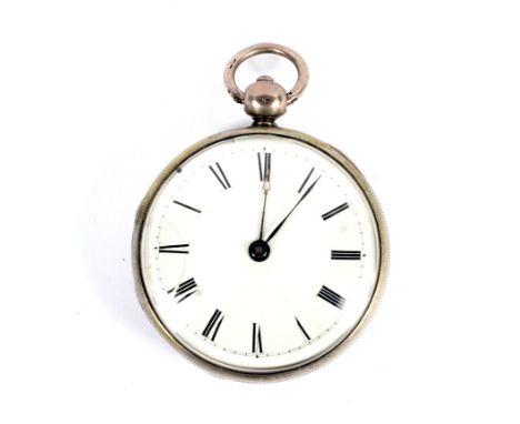 A 19th century silver cased pocket watch. A fusee movement engraved 'Jos. York Hatton, Saint Magnus, London Bridge' no. 5002.